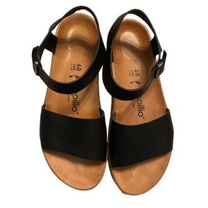 Papillio by Birkenstock Glenda Leather Platform Sandal  Size 9